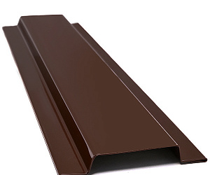 Нащельник для сэндвич-панелей, длина 3 м, Полимерное покрытие, RAL 8017 (Шоколадно-коричневый)