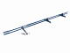 Снегозадержатель DECO ХК с плоскоовальной трубой d40/20мм L=3000мм (3 опоры 1,5мм)