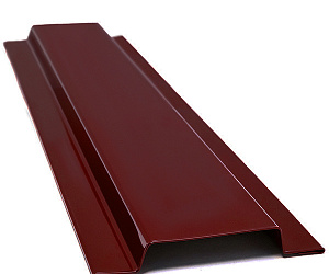 Нащельник для сэндвич-панелей, длина 2.5 м, Полимерное покрытие, RAL 3005 (Винно-красный)