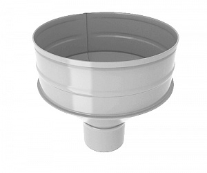 Водосборная воронка, диаметр 160 мм, RAL 9002 (Серо-белый) 