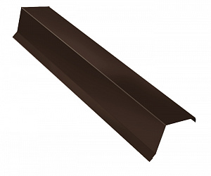 Планка ветровая, длина 2 м, Порошковое покрытие, RAL 8019 (Серо-коричневый)