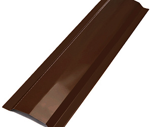 Конек для сэндвич-панелей, длина 2 м, Порошковое покрытие, RAL 8017 (Шоколадно-коричневый)