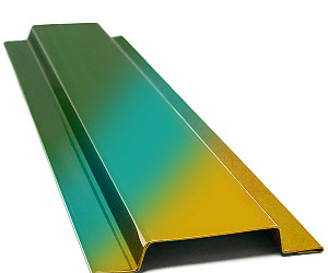 Нащельник для сэндвич-панелей, длина 1.25 м, Полимерное покрытие, все остальные цвета каталога RAL, кроме металлизированных и флуоресцентных