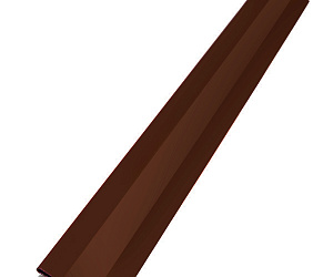Планка начальная, длина 1.25 м, Порошковое покрытие, RAL 8017 (Шоколадно-коричневый)