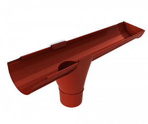 Канадка водосточная, диаметр 125 мм, RAL 3011 (Коричнево-красный) 