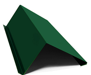 Планка примыкания нижняя, длина 2.5 м, Полимерное покрытие, RAL 6005 (Зеленый мох)