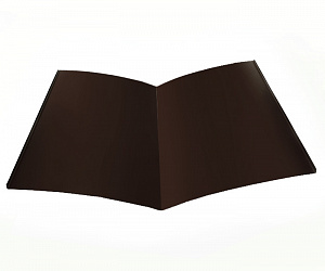 Планка Ендовы, длина 2.5 м, Порошковое покрытие, RAL 8019 (Серо-коричневый)