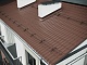 Снегозадержатель трубчатый DECO на Фальцевую кровлю ROLLED ХК с круглой трубой d25мм L=1000мм (2 опоры 1,5мм)