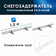 Снегозадержатель ОЦ РПМ-40/20-1-1,5-1500мм(2 опоры)х2
