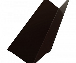 Угол внутренний металлический, длина 2 м, Порошковое покрытие, RAL 8019 (Серо-коричневый)