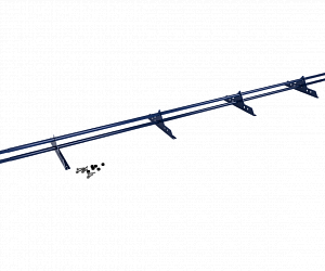 Снегозадержатель Трубчатый 25х1.5мм L=3000мм (4 Опоры) Zn RAL 5002