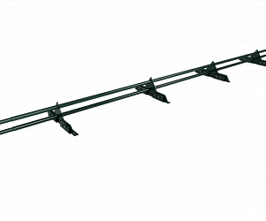Снегозадержатель Трубчатый на Фальц 25х2.0мм L=3000мм (4 Опоры) Zn RAL 6005
