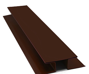 Н профиль соединительный, длина 3 м, Полимерное покрытие, RAL 8017 (Шоколадно-коричневый)