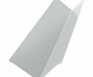 Угол внутренний металлический, длина 2.5 м, Порошковое покрытие, RAL 9010 (Белый)