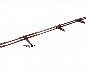 Снегозадержатель Трубчатый 40\20х1.5мм L=3000мм (3 Опоры) Эконом RAL 3009