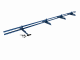 Снегозадержатель DECO ОЦ с плоскоовальной трубой d40/20мм L=3000мм (4 опоры 1,2мм)