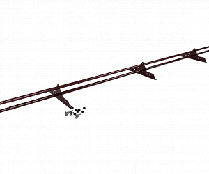 Снегозадержатель Трубчатый 25х1.5мм L=3000мм (3 Опоры) Zn RAL 3005