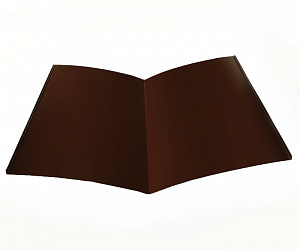 Планка Ендовы, длина 2.5 м, Полимерное покрытие, RAL 8017 (Шоколадно-коричневый)