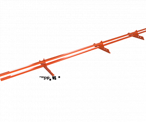 Снегозадержатель Трубчатый 40\20х1.0мм L=3000мм (3 Опоры) Эконом RAL 2004