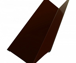 Угол внутренний металлический, длина 2.5 м, Порошковое покрытие, RAL 8017 (Шоколадно-коричневый)