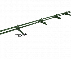 Снегозадержатель Трубчатый 40\20х2.0мм L=3000мм (4 Опоры) Zn RAL 6002