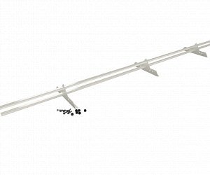 Снегозадержатель Трубчатый 40\20х1.0мм L=3000мм (3 Опоры) Эконом RAL 9002