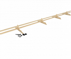 Снегозадержатель Трубчатый 40\20х1.0мм L=3000мм (4 Опоры) Zn RAL 1014