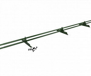 Снегозадержатель Трубчатый 25х1.0мм L=3000мм (3 Опоры) Эконом RAL 6002